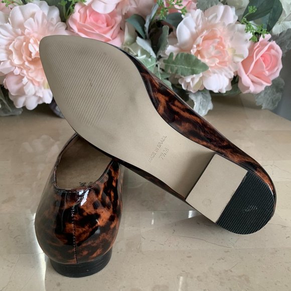 Sz 7.5 Leopard Patent Leather Walking Cradles - Picture 5 of 6